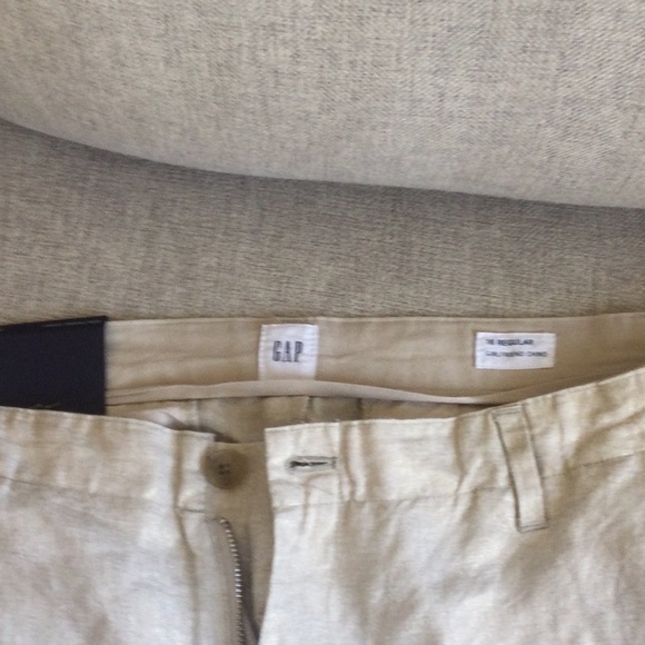 Gap girlfriend chino cream with shiny gold sheen - Picture 3 of 6